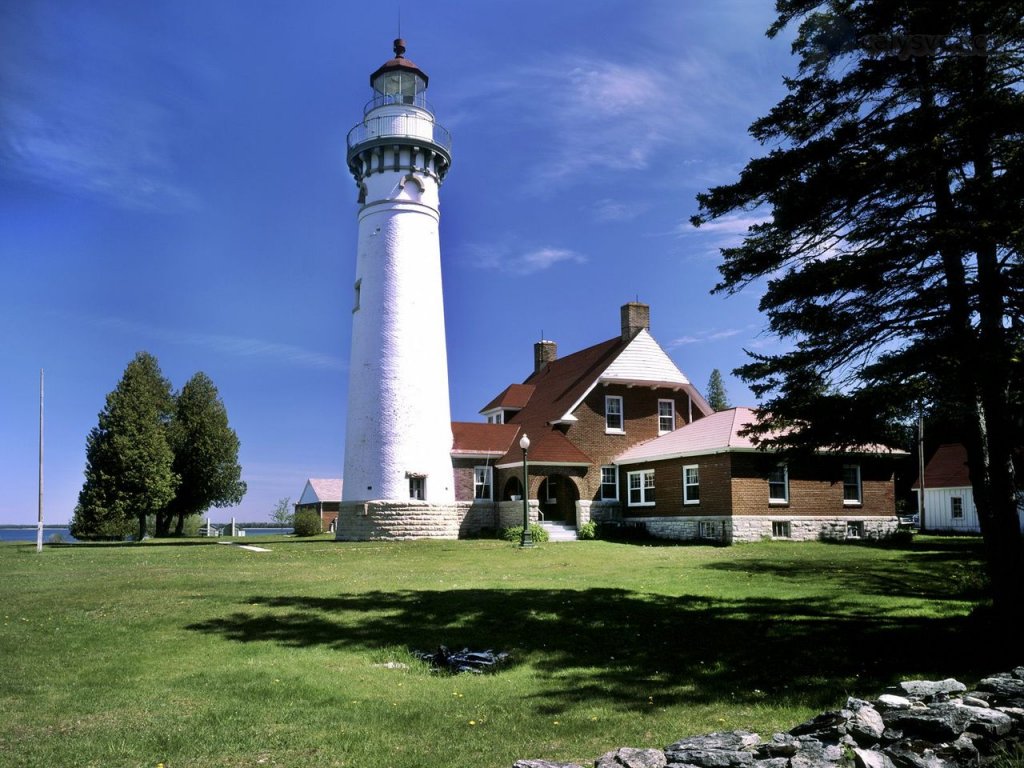 Foto: Seul Choix Lighthouse, Lake Michigan, Schoolcraft County, Michigan