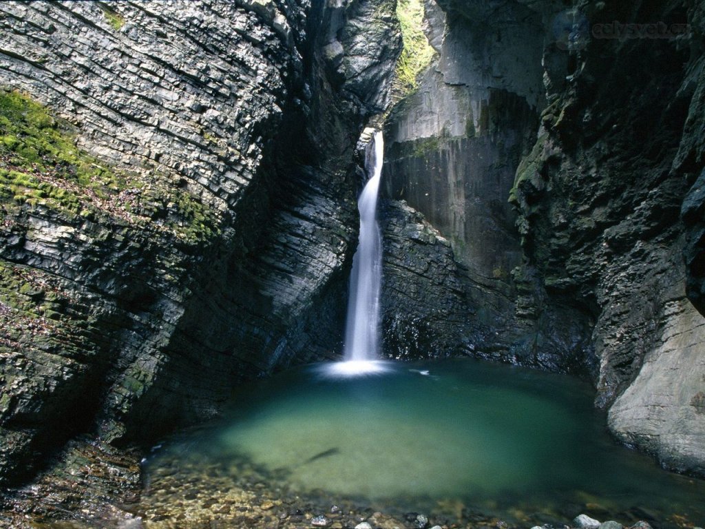 Foto: Veliki Kozjak Waterfall, Soca Valley, Slovenia