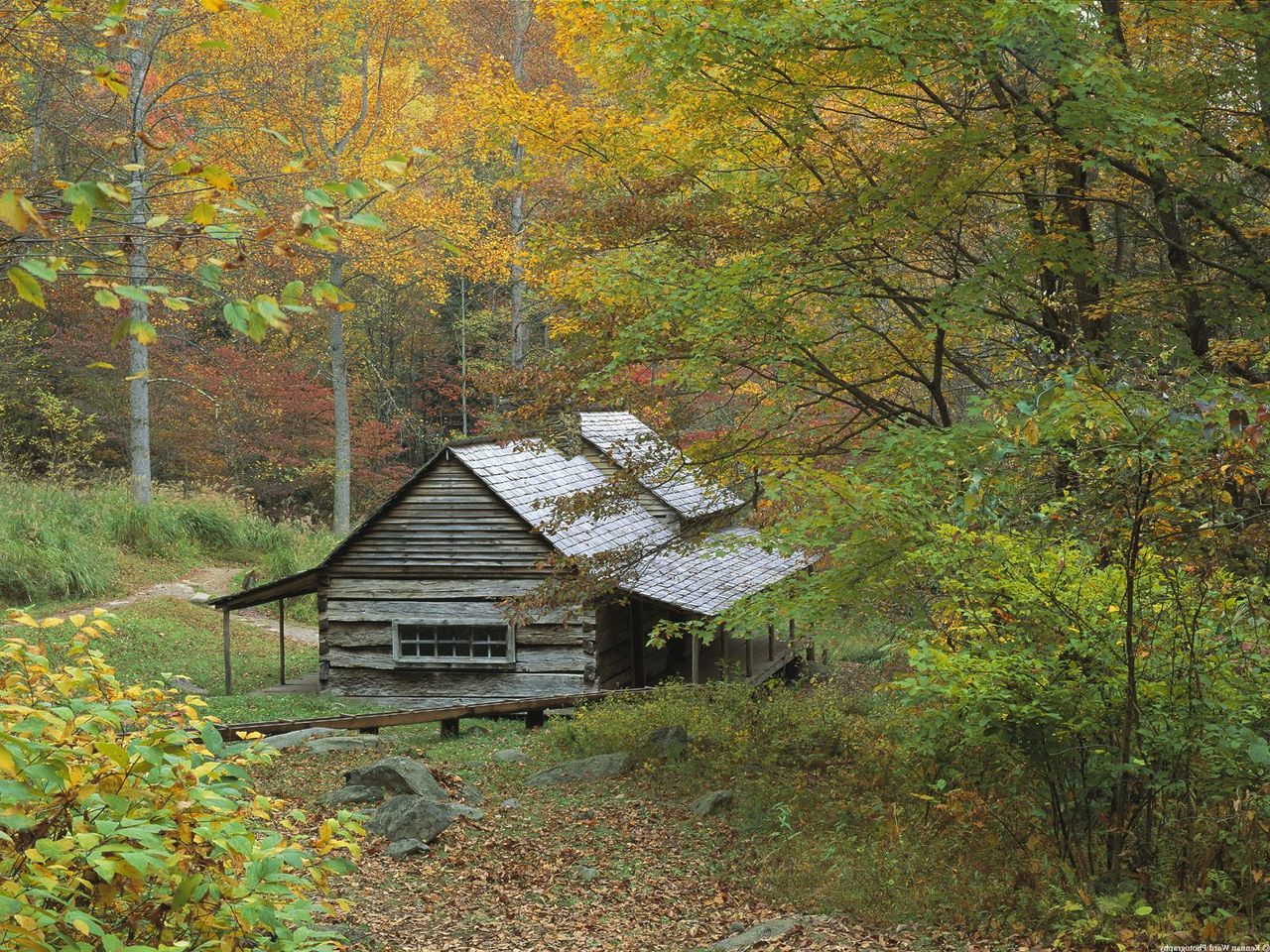 Foto: Homestead Cabin, Smoky Mountains National Park, Tennessee