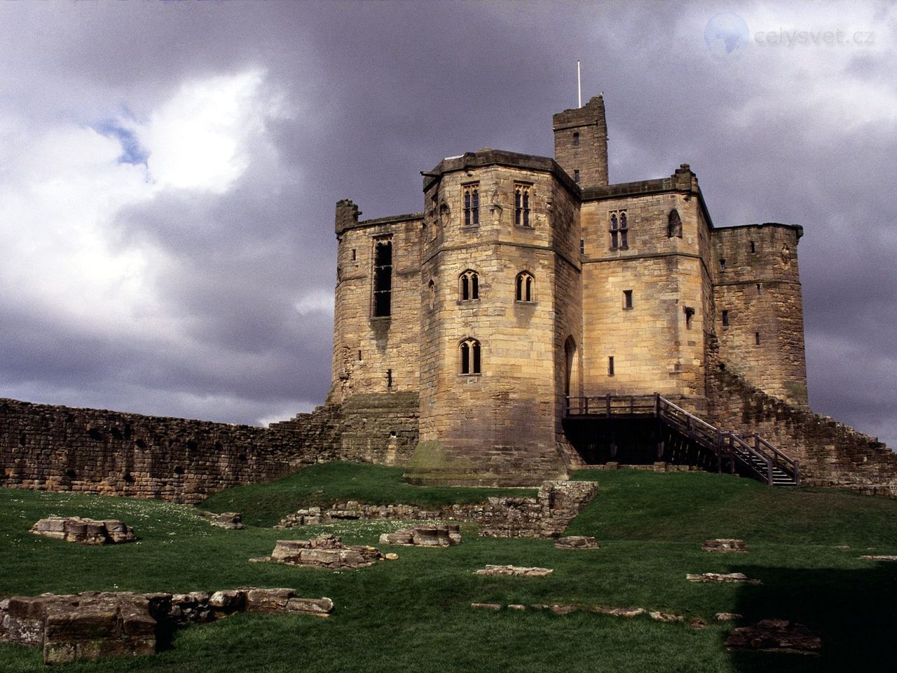 Foto: Warkworth Castle, Northumberland, England