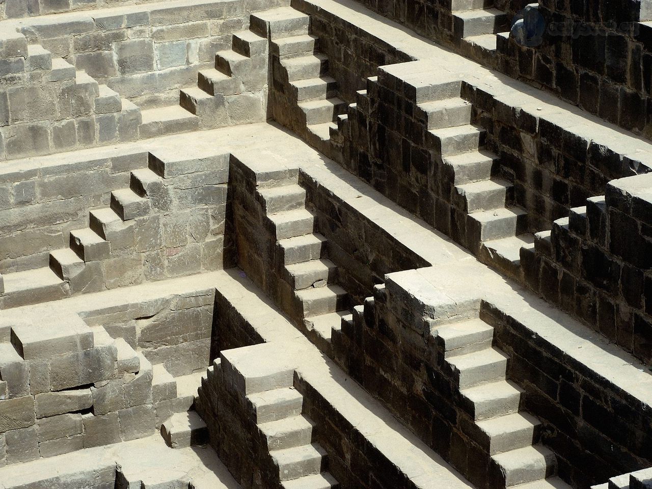 Foto: Detail Of Chand Baori, Abhaneri, Rajasthan, India