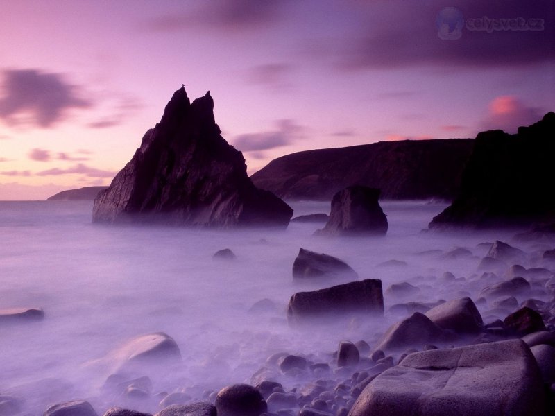 Foto: Dusk, Cligga Point, Cornwall, England