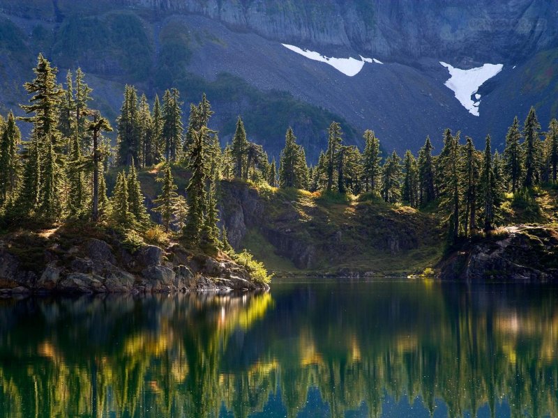 Foto: Hayes Lake, Mount Baker Wilderness, Washington