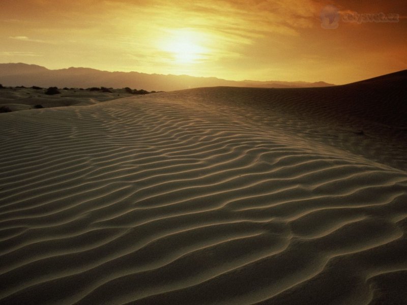 Foto: Sandy Ripples At Sunset, Death Valley, California